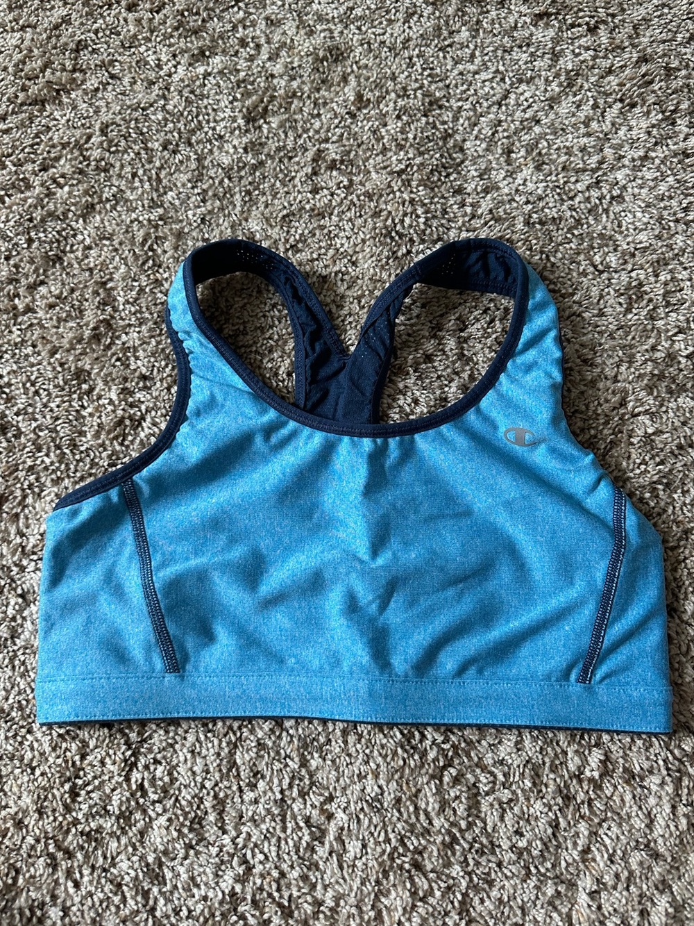 Champion reversible blue sport bra